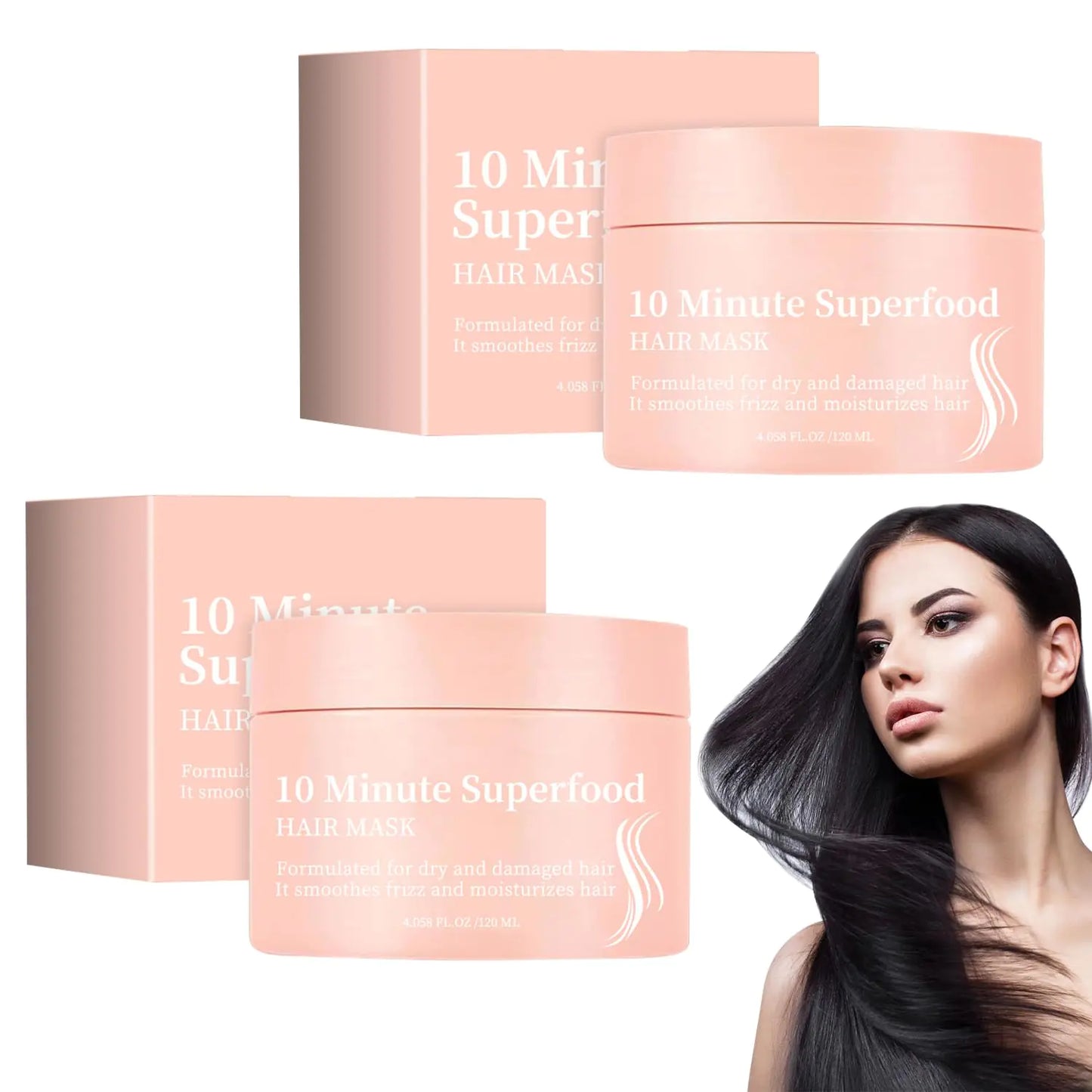 10 Minute Vitamin Infusion Moisturizing Hair Mask for Damaged Hair (2pcs)
