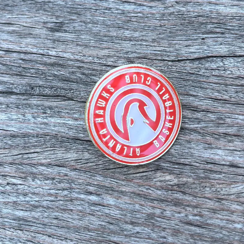 NBA Team Badge Pins - Lakers, Warriors, Bucks, Nets, Clippers