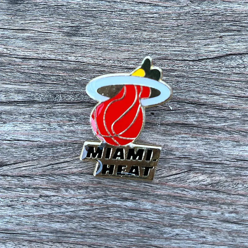 NBA Team Badge Pins - Lakers, Warriors, Bucks, Nets, Clippers
