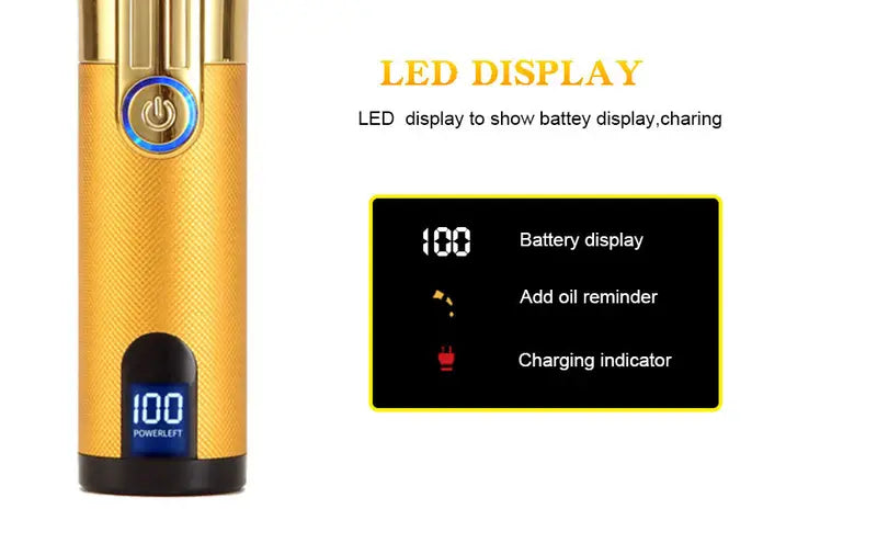 Cordless Rechargeable Professional Hair Clippers for Men