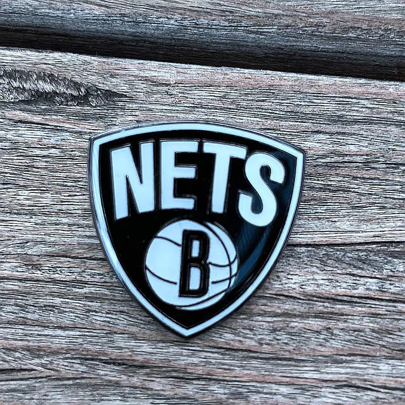 NBA Team Badge Pins - Lakers, Warriors, Bucks, Nets, Clippers