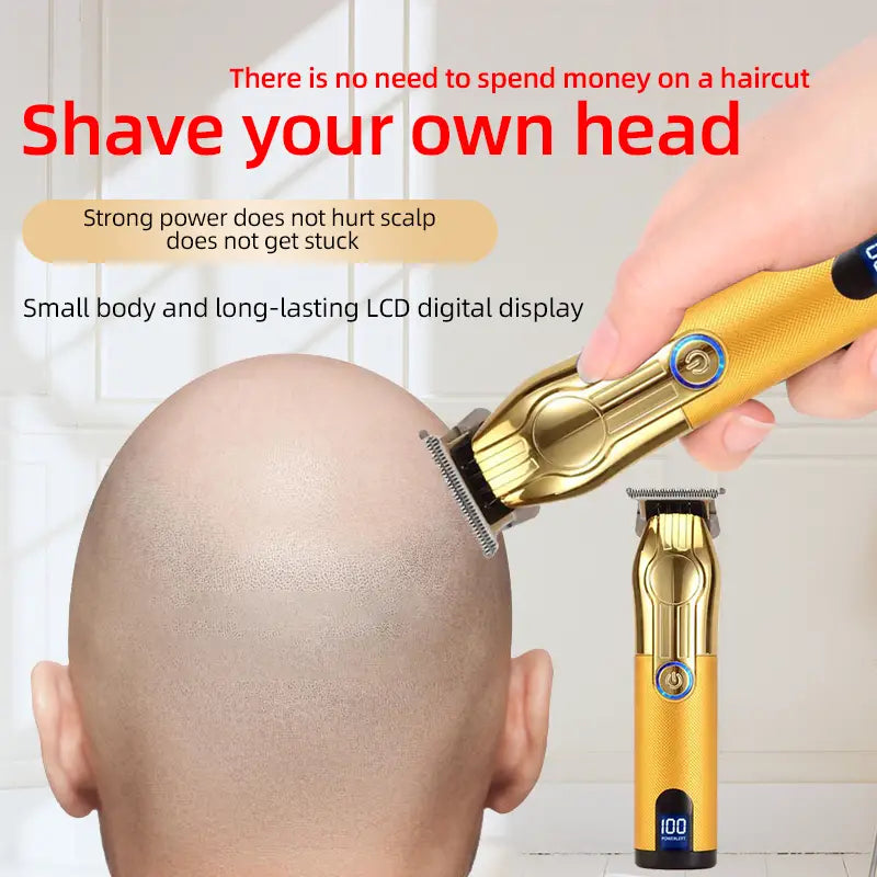 Cordless Rechargeable Professional Hair Clippers for Men
