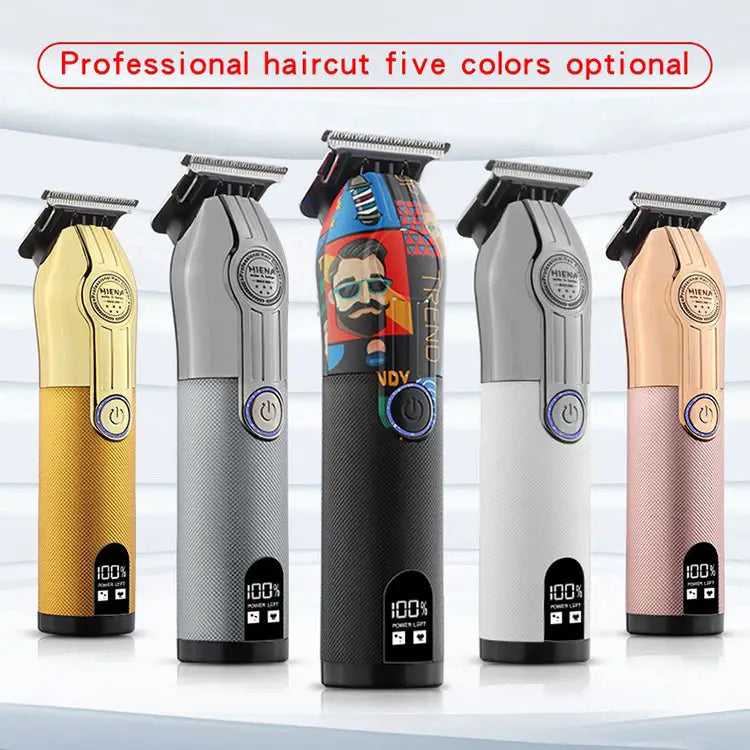 Professional Cordless Hair Clippers with LCD Display