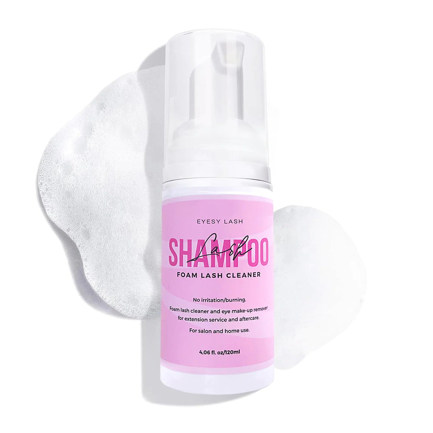 Large 120ml Lash Shampoo for Eyelash Extensions -Paraben & Sulfate Free for Salon and Home Use