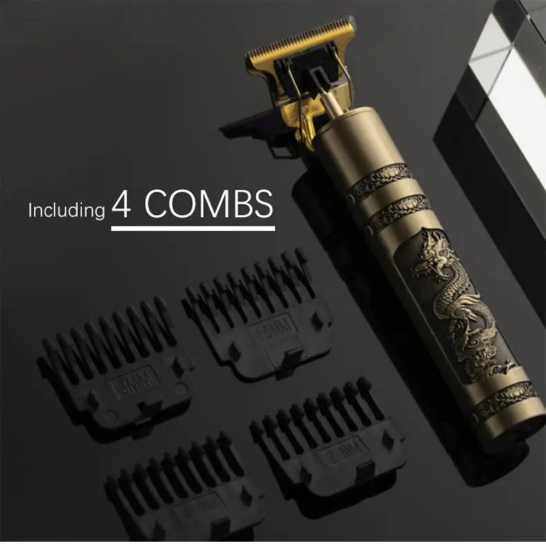 Rechargeable USB Hair Clipper & Trimmer for Barbers