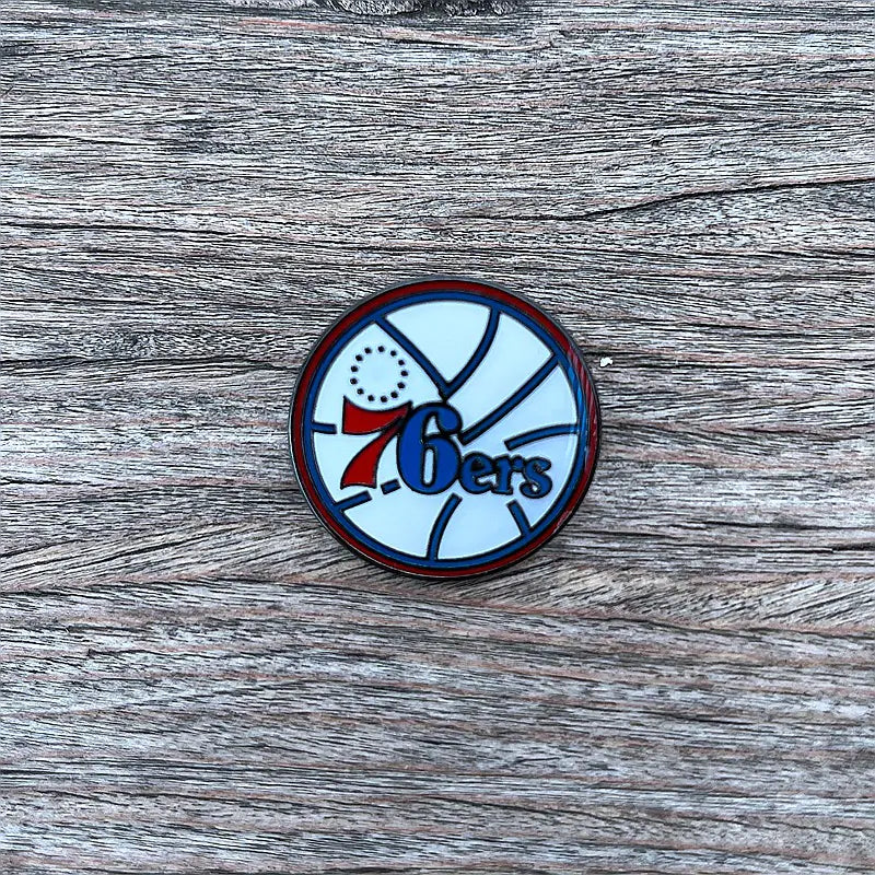 NBA Team Badge Pins - Lakers, Warriors, Bucks, Nets, Clippers