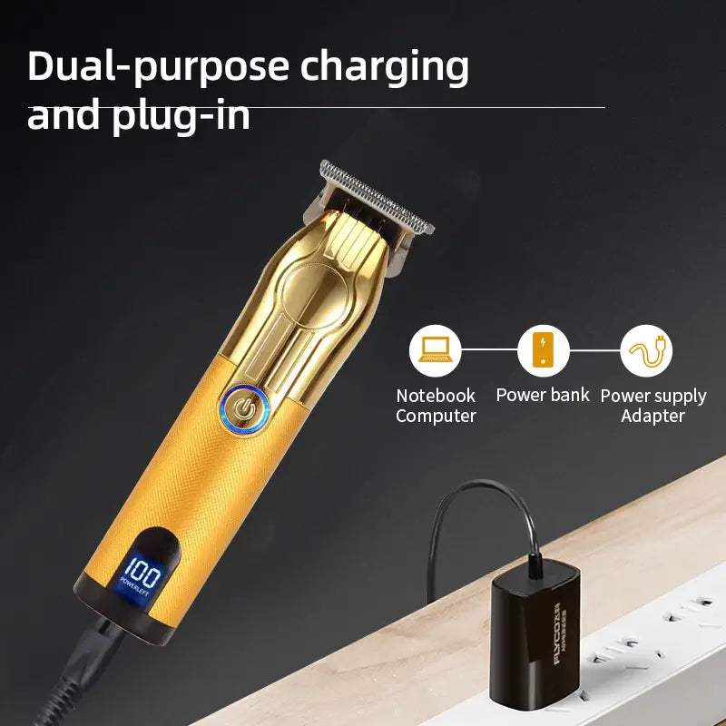 Cordless Rechargeable Professional Hair Clippers for Men