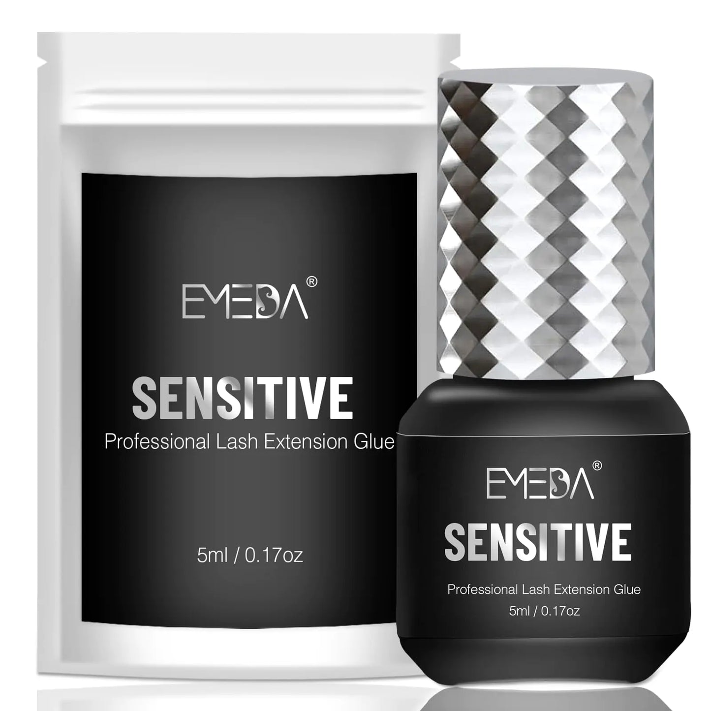 EMEDA Sensitive Eyelash Extension Glue 0.17fl.oz/5ml/ Professional Hypoallergenic Formaldehyde-Free