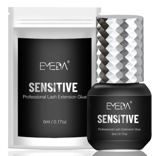 EMEDA Sensitive Eyelash Extension Glue 0.17fl.oz/5ml/ Professional Hypoallergenic Formaldehyde-Free