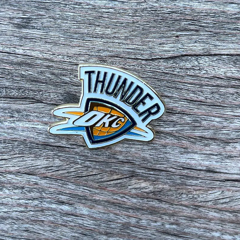 NBA Team Badge Pins - Lakers, Warriors, Bucks, Nets, Clippers