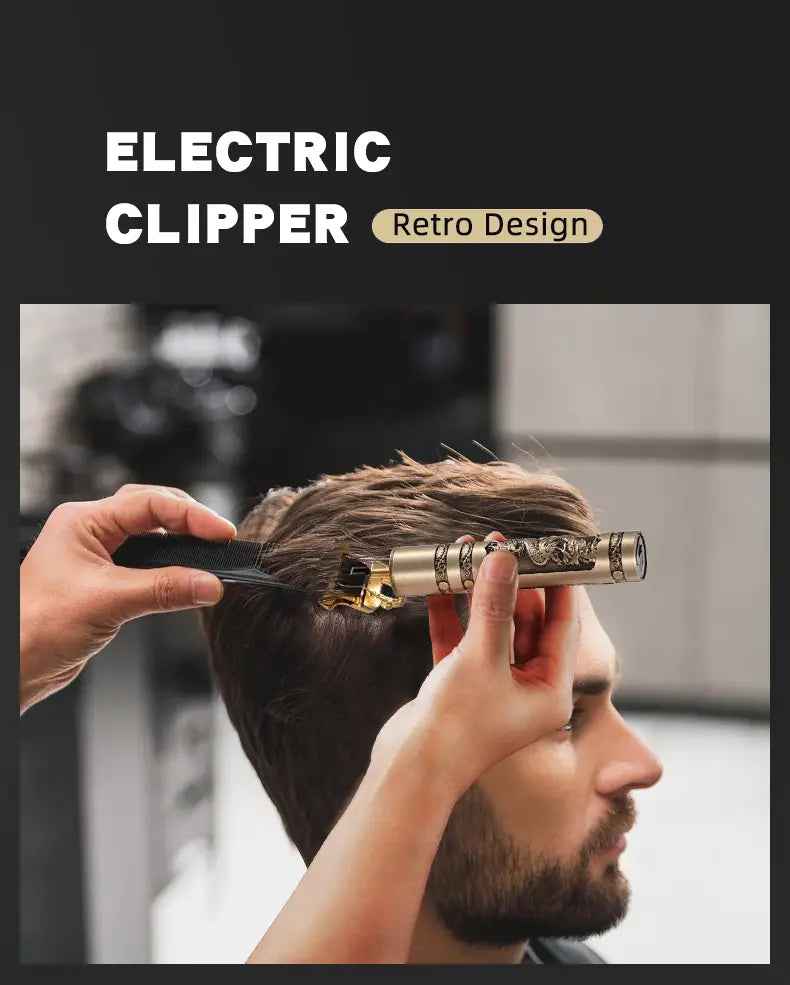 Rechargeable USB Hair Clipper & Trimmer for Barbers