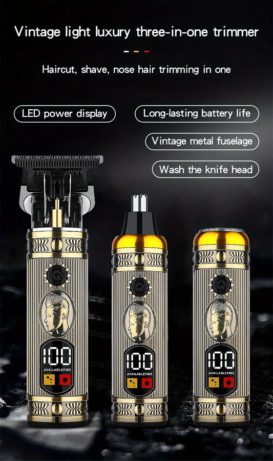 Rechargeable Cordless Electric Hair Clippers Kit