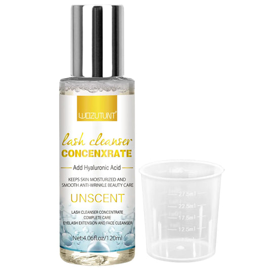 4.06 FL OZ Lash Shampoo Concentrate for Lash Extensions Natural Foaming