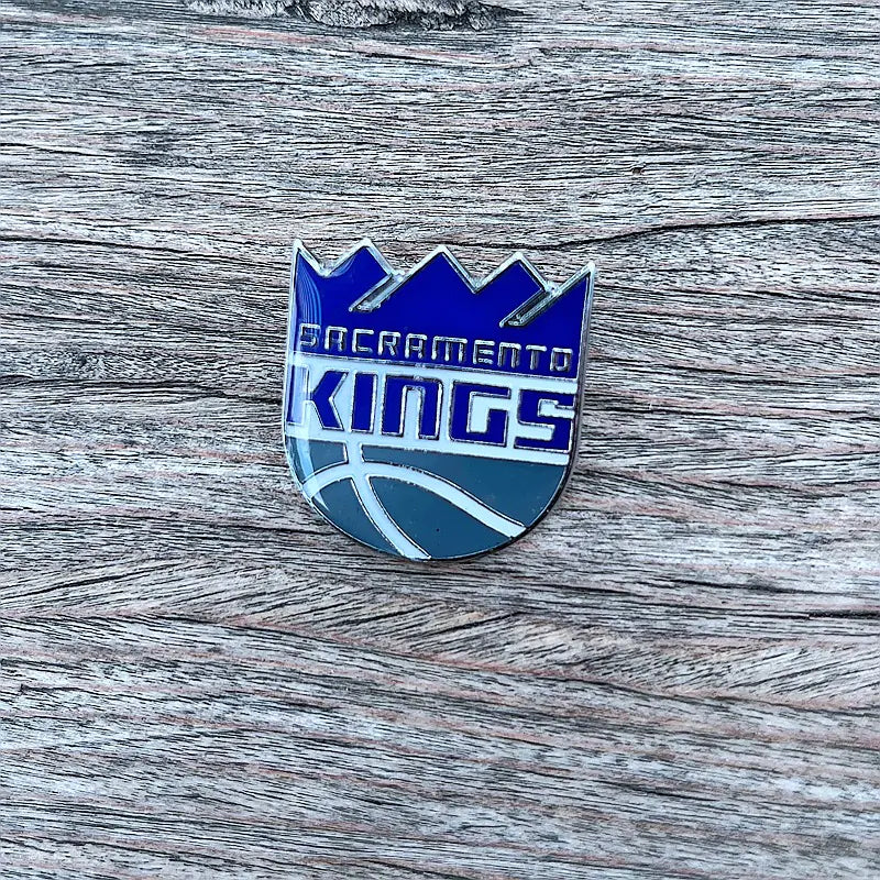 NBA Team Badge Pins - Lakers, Warriors, Bucks, Nets, Clippers