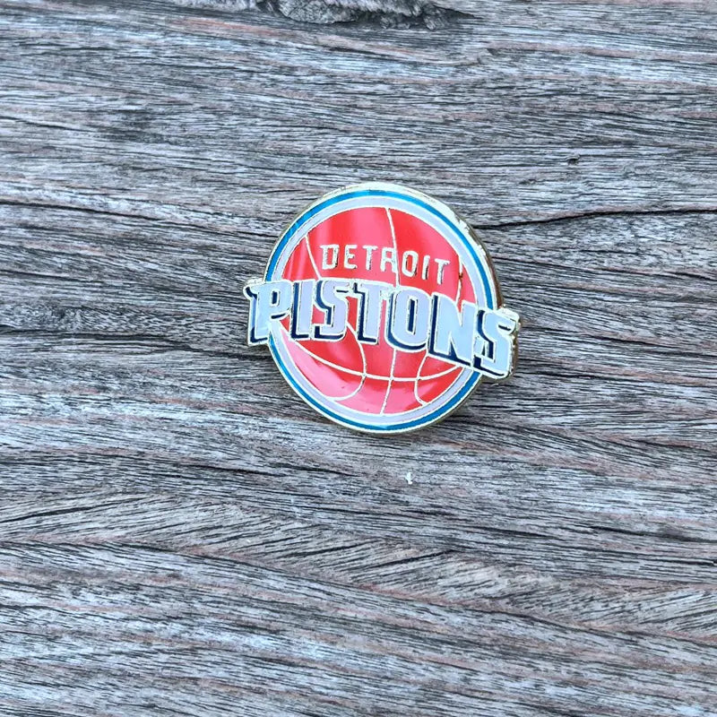 NBA Team Badge Pins - Lakers, Warriors, Bucks, Nets, Clippers