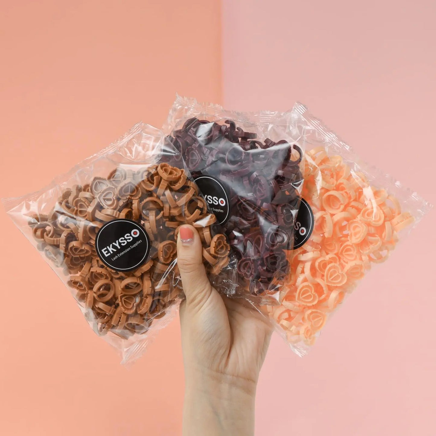 EKYSSO 300PCS Glue Rings for Lash Extension