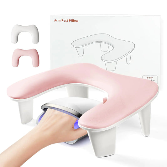 Arm Rest for Nails Tech U-shaped PU Leather
