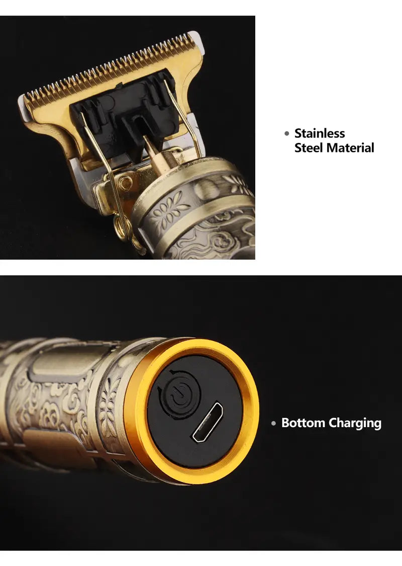 Vintage T9 Electric Hair Clipper for Professional Barbers