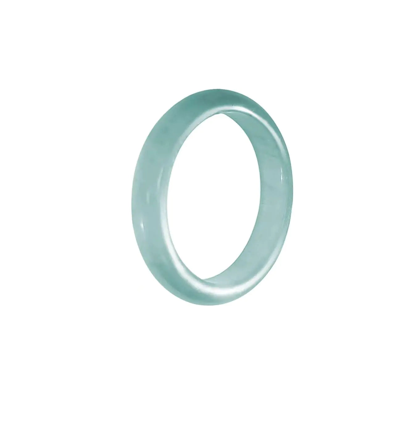 BOARNE Chinese Natural Jade Rings Undyed Jade Finger Ring.Mens RingWomens Ring.Finger Ring for Women (blue d-18mm)