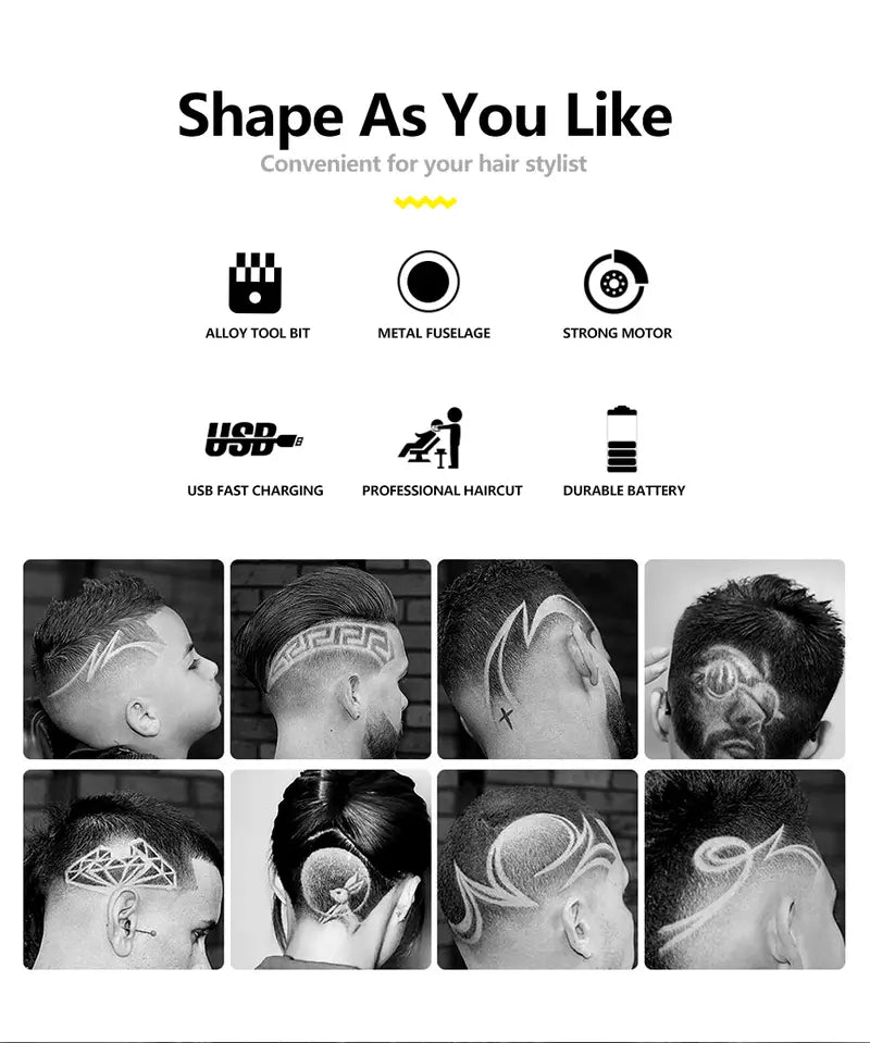 Vintage T9 Electric Hair Clipper for Professional Barbers