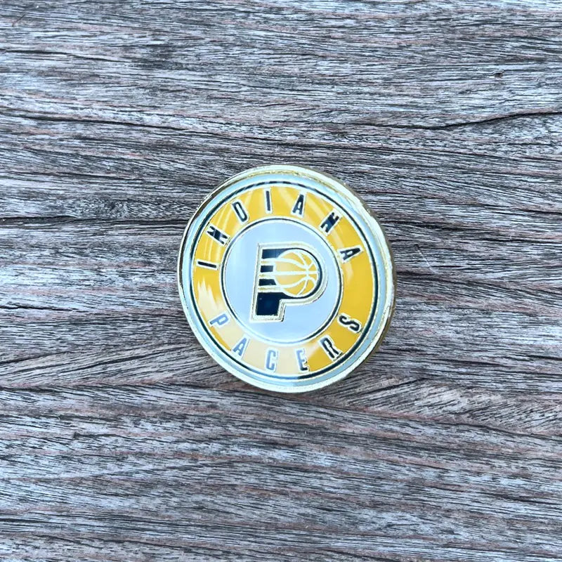 NBA Team Badge Pins - Lakers, Warriors, Bucks, Nets, Clippers