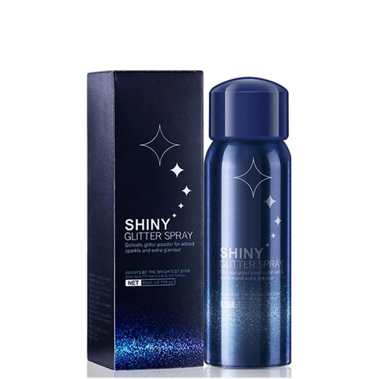 Glitter Spray for Hair and Body Perfect Body Shimmer Glitter Spray for Music Festival Stage Makeup and Festival Hair and Face Glitter Spray Highlighter Makeup. 2.11 Oz
