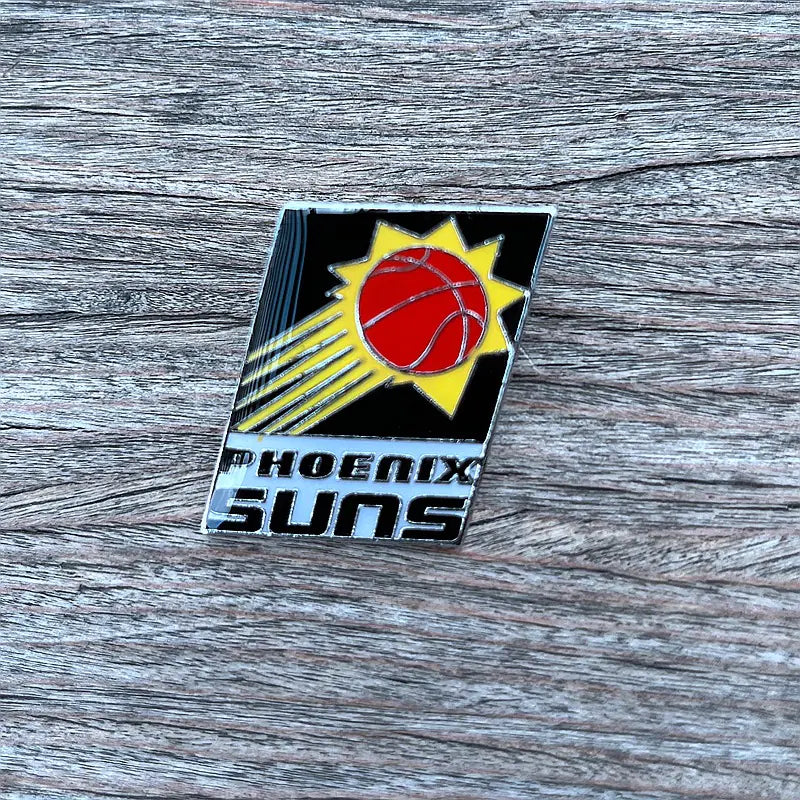 NBA Team Badge Pins - Lakers, Warriors, Bucks, Nets, Clippers