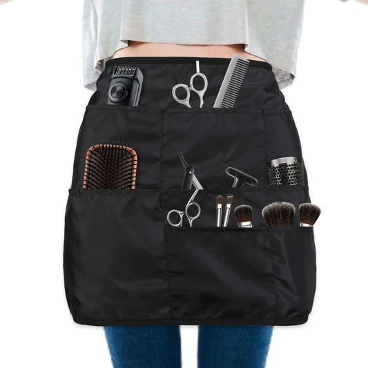 Tucnoeu Adjustable Barber Apron with 8 Pockets Waterproof Bleach-Proof Hair Stylist