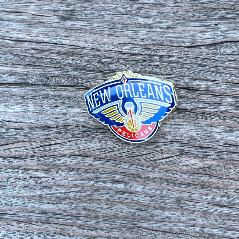 NBA Team Badge Pins - Lakers, Warriors, Bucks, Nets, Clippers